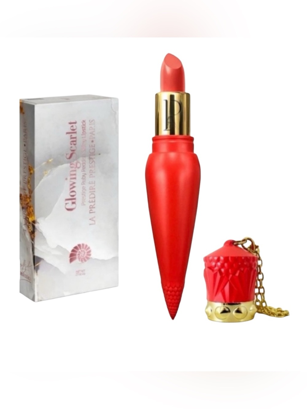 Glowing Scarlet Red Lipstick — Luxury Matte Finish